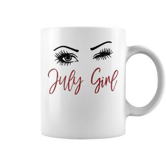 July Girl Gift July Girl Wink Eyes Coffee Mug - Seseable