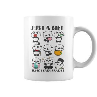 Just A Girl Who Loves Pandas For Women Lover Panda Coffee Mug | Mazezy