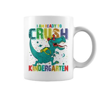 Kids Im Ready To Crush Kindergarten Dinosaur Back To School Boys Coffee Mug - Seseable