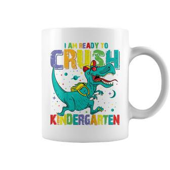 Kids Im Ready To Crush Kindergarten Dinosaur Back To School Boys Coffee Mug - Seseable