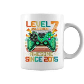 Kids Level 7 Unlocked Awesome 2015 Video Game 7Th Birthday Boy Coffee Mug - Seseable