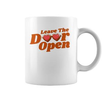 Leave The Door Open Heart Glasses Coffee Mug | Mazezy