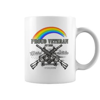 Lgbtq July 4Th American Flag Rainbow Proud Veteran Coffee Mug | Mazezy