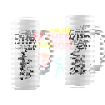 Like Dad Like Son Motocross Dirt Bike Fathers Day Coffee Mug | Mazezy