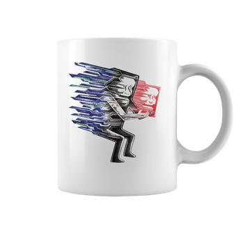 Loss Of Self Funny Two-Faced Person Coffee Mug | Mazezy