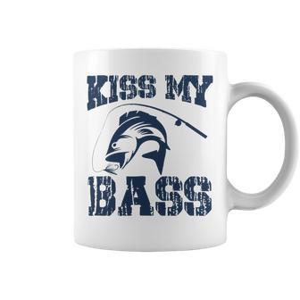 Love Fishing Kiss My Bass Coffee Mug | Favorety UK