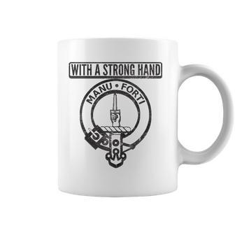 Mackay Family Crest Tee Clan Badge Surname Coat Of Arms Coffee Mug | Mazezy