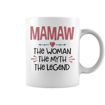 Mamaw Grandma Gift Mamaw The Woman The Myth The Legend Coffee Mug | Seseable UK