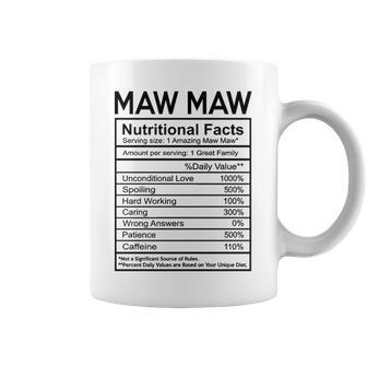 Mawmaw Grandma Gift Mawmaw Nutritional Facts Coffee Mug - Seseable