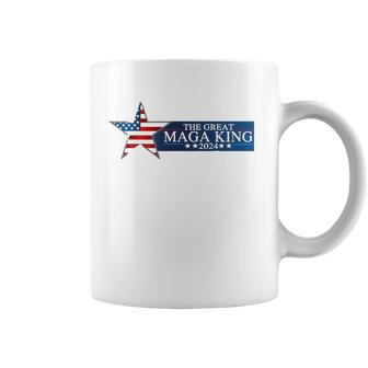 Mega King Usa Flag Proud Ultra Maga Trump 2024 Trump Support Coffee Mug