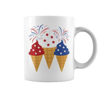 Memorial Day 4Th Of July Holiday Patriotic Ice Cream Coffee Mug | Favorety