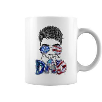Mens 4Th Of July American Flag Dad Life Patriotic Dad Daddy Coffee Mug - Seseable