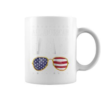 Mens All American Dad 4Th Of July Usa Sunglasses American Flag Coffee Mug - Seseable