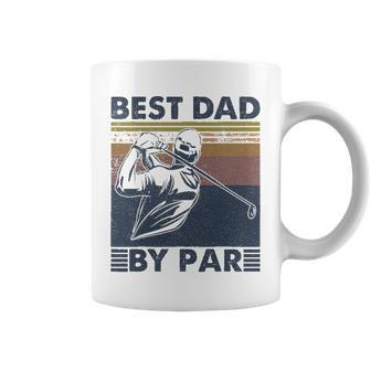 Mens Best Dad By Par Golfer Golf Disc Golf Club Swing Retro
 Coffee Mug | Mazezy
