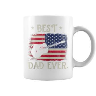Mens Best Dad Ever Guitar 4Th Of July American Flag Coffee Mug - Seseable