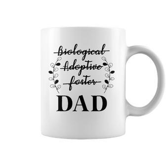 Mens Biological Adoptive Foster Dad Adopted Daughter Son Adoption Coffee Mug | Mazezy