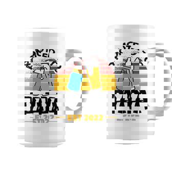 Mens First Time Grandpa Promoted To Papa 2022 Ver2 Coffee Mug | Mazezy