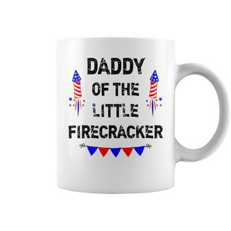 Mens Mens 4Th Of July Dad Daddy Of The Little Firecracker Gifts Coffee Mug - Seseable