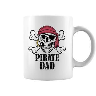 Mens Pirate Birthday Costume Jolly Roger Pirate Dad Coffee Mug | Mazezy