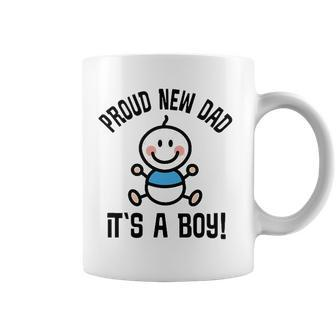 Mens Proud New Dad Its A Boy Fathers Day Gift Coffee Mug | Mazezy