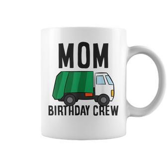 Mom Of The Birthday Crew Garbage Truck Coffee Mug - Seseable