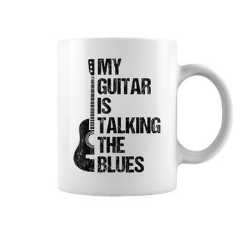 My Guitar Is Talking The Blues - Music Genre Guitarist Coffee Mug - Seseable