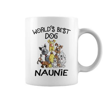 Naunie Grandma Gift Worlds Best Dog Naunie Coffee Mug - Seseable