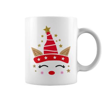 New Christmas Unicorn Face Santicorn Cute Coffee Mug | Favorety DE