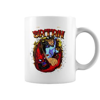 Not Today Satan Jesus Christ Religious Coffee Mug | Mazezy