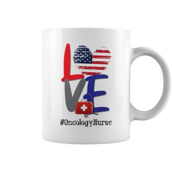 Oncology Nurse Rn 4Th Of July Independence Day American Flag Coffee Mug - Seseable