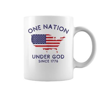 One Nation Under God Since 1776 Patriotic American July 4Th Coffee Mug - Seseable
