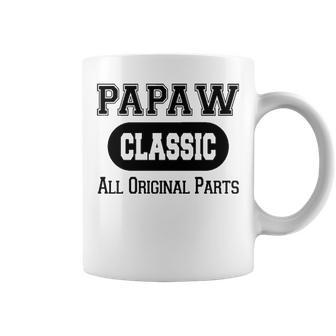 Papaw Grandpa Gift Classic All Original Parts Papaw Coffee Mug - Seseable