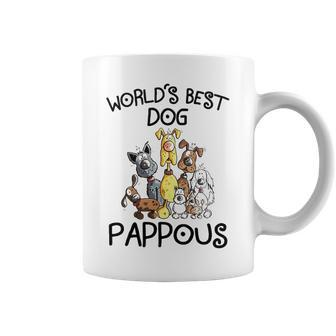 Pappous Grandpa Gift Worlds Best Dog Pappous Coffee Mug - Seseable