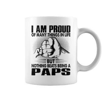 Paps Grandpa Gift Nothing Beats Being A Paps Coffee Mug - Seseable