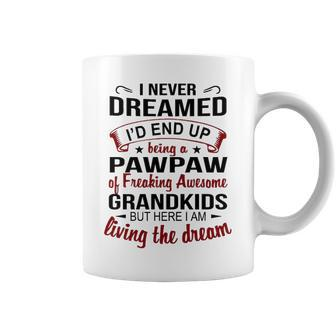 Pawpaw Grandpa Gift Pawpaw Of Freaking Awesome Grandkids Coffee Mug - Seseable