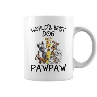 Pawpaw Grandpa Gift Worlds Best Dog Pawpaw Coffee Mug - Seseable
