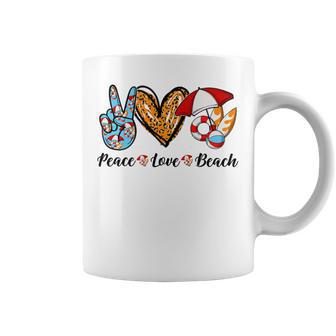 Peace Love Beach Summer Vacation 184 Shirt Coffee Mug | Favorety DE