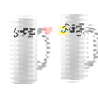 Peace Love Rv Camp Van Travel Fun Graphic Travel Coffee Mug | Mazezy