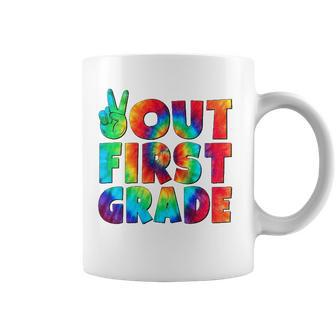 Peace Out First 1St Grade Graduation Last Day Of School Coffee Mug