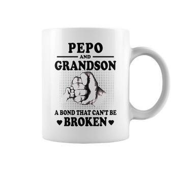Pepo Grandpa Gift Pepo And Grandson A Bond That Cant Be Broken Coffee Mug - Seseable
