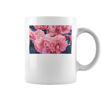 Pink Roses In Garden Coffee Mug | Favorety UK