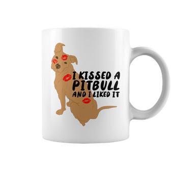 Pitbull Funny Kissed A Pitbull I Liked 795 Shirt Coffee Mug | Favorety