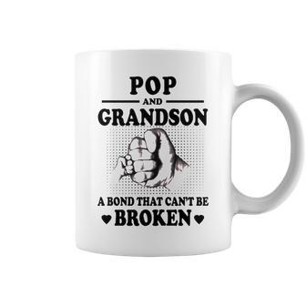 Pop Grandpa Gift Pop And Grandson A Bond That Cant Be Broken Coffee Mug - Seseable