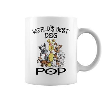Pop Grandpa Gift Worlds Best Dog Pop Coffee Mug - Seseable