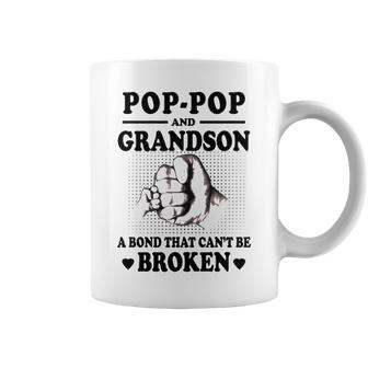 Pop Pop Grandpa Gift Pop Pop And Grandson A Bond That Cant Be Broken Coffee Mug - Seseable