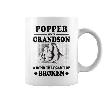 Popper Grandpa Gift Popper And Grandson A Bond That Cant Be Broken Coffee Mug - Seseable