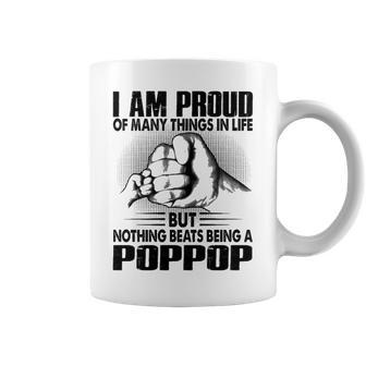 Poppop Grandpa Gift Nothing Beats Being A Poppop Coffee Mug - Seseable