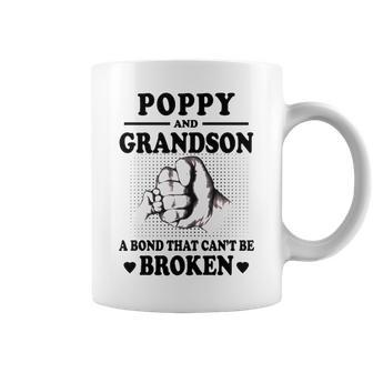 Poppy Grandpa Gift Poppy And Grandson A Bond That Cant Be Broken Coffee Mug - Seseable