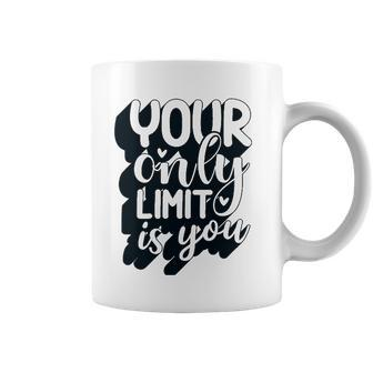 Positive Quote Your Only Limit Is You Kindness Saying Coffee Mug | Mazezy