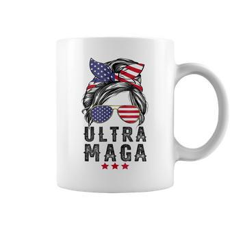 Pro Trump Ultra Mega Messy Bun V2 Coffee Mug | Mazezy